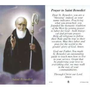   to Saint Benedict   100 pack Paper Holy Cards (Religious Art HC BE