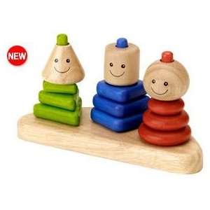  Voila Wooden Geo Trio Sorting and Stacking Toy Baby