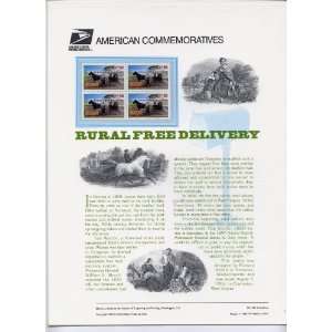 USPS American Commemorative Panel #495 Rural Free Delivery (Aug 7 