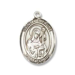  Sterling Silver St Gertrude of Nivelles Pendant First 
