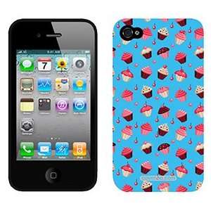  Yummy Cupcakes Blue on Verizon iPhone 4 Case by Coveroo 