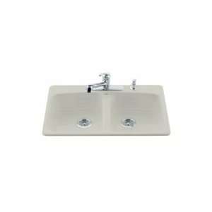   Rimming Kitchen Sink w/Three Hole Faucet Drilling K 5942 3 95 Ice Grey