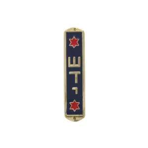  Car Mezuzah with Red Jewish Stars and Hebrew Shin, Daled and Yud Epoxy