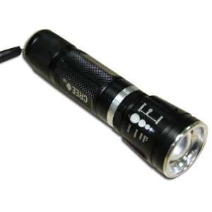 Hk Strong Light 300 Lumen LED Flashlight Torch Cree Q5 Aluminum Alloy 