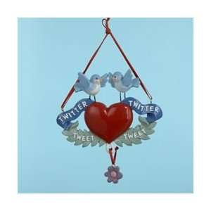  Club Pack of 12 Blue Lovebird Couple Christmas Ornaments 