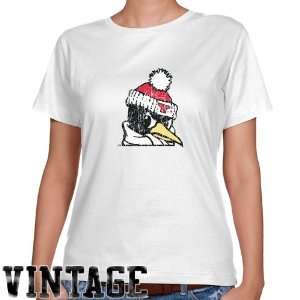  Youngstown State Penguins Ladies White Distressed Logo 