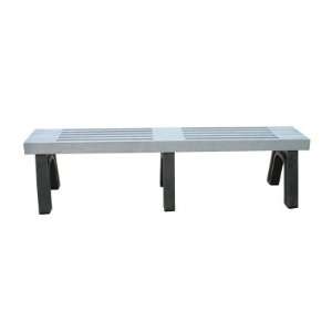  Polly Products Elite Flat Bench Black Sand, Black Patio 