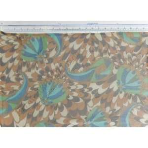  Graphic Chiffon Designer Silk Fabric 3079 Arts, Crafts & Sewing