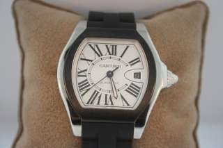 CARTIER ROADSTER STAINLESS STEEL WITH A RUBBER BAND  