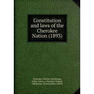   ) John L. ; Cherokee Nation. Cherokee Nation. Adair Books