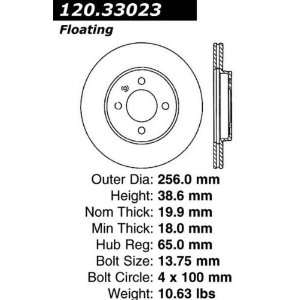  Centric Front Power Alloy Discs 125.33023 Automotive