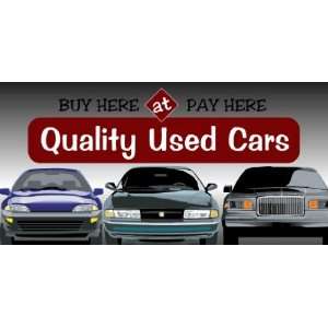  3x6 Vinyl Banner   Used Cars Buy Here Pay Here Everything 