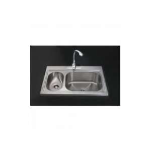  Kohler K 3374 3 High/Low Countertop Kitchen Sink