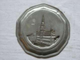 1958 BRUXELLES PEWTER DISH.J. METTEN CRAFTSMAN  