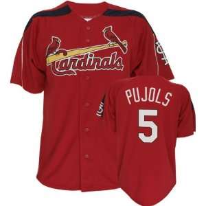  Albert Pujols Red Majestic Laser St. Louis Cardinals 