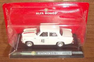 Alfa Romeo Giulietta t.i. 1962 1/43 Rally Diecast Metal  