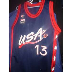  SHAQUILLE ONIEL OLYMPIC USA JERSEY SZ YOUTH MED 
