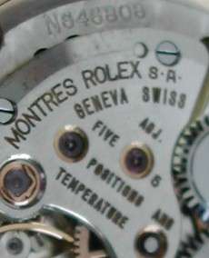ROLEX Chronometer  adjusted in 5 positions   