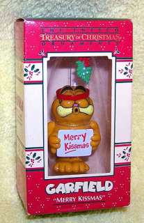 Enesco Garfield Mistletoe Merry Kissmas Ornament MIB  