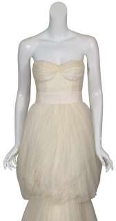 MONIQUE LHUILLIER Silk Tulle Bridal Gown Dress 2 NEW  