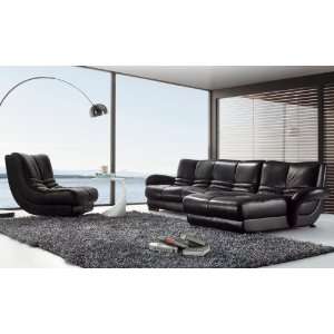  SBO 3924 Leather Sectional Sofa