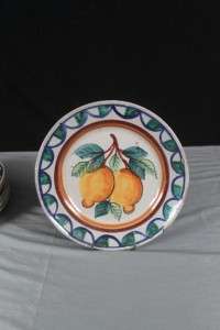 SICILIAN CALTAGIRONE HAND PAINTED EARLY 20TH CNTY 9 LUNCH PLATE 