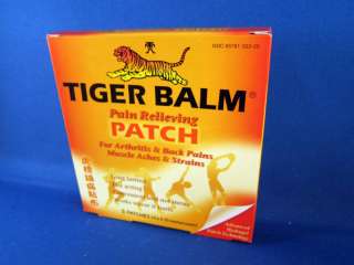 Tiger Balm Pain Relieving Patch 5 patches 039278322002  