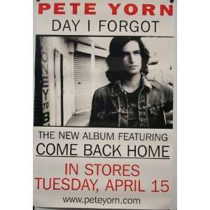 Pete Yorn Day I Forgot 25x37 Poster
