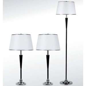  3pc Table and Floor Lamp Set   Coaster 901164