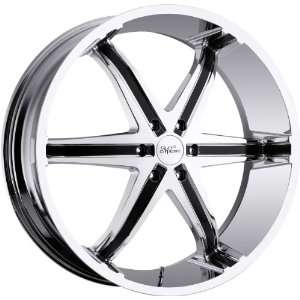   Milanni Kool Whip 6 5x120.65 5x4.75 +18mm Chrome Wheels Rims Inch 22
