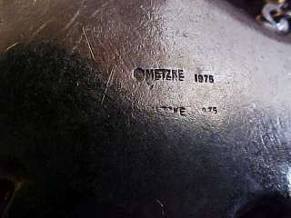 Metzke 1975 SCOTCH Pewter Decanter Label Bottle Tag  