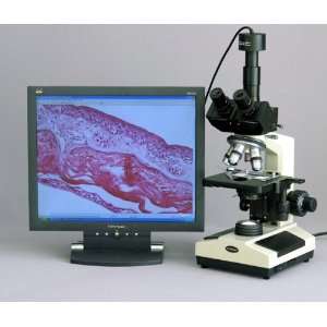 40X 1600X Trinocular Compound Microscope + Camera + Box  