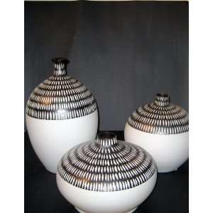  Decorative Pottery Vase Set 