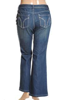 NEW INC Sequin Curvy Fit Flare Leg Jeans Sz 12 $80  
