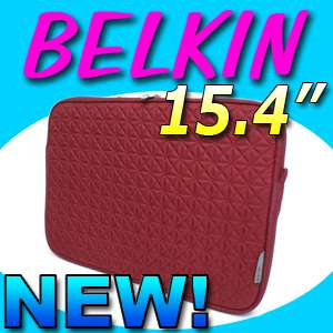 New Belkin Red Quilted 15.4 Laptop Case F8N093 083  