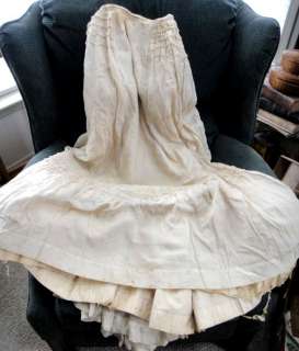 1873 antique victorian 4pc WEDDING DRESS idd ZIEGLER/CISSEL 