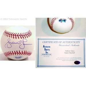 Andruw Jones Autographed Baseball 