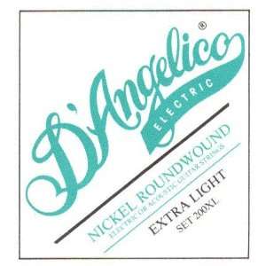  DAngelico Electric Guitar Jazz Nickel Plated Roundwound 