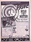 1952 Mile O Meter ORIGINAL Vintage Ad 5+ CMY STORE 