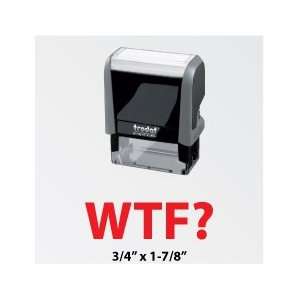  WTF? Self Inking Ideal 4912 stamp, Red Ink, by Advantage 