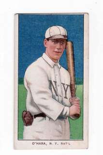 Bill OHara 1909 11 T206 New York Sweet Caporal Back  