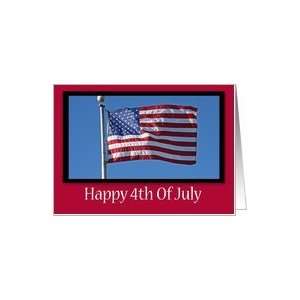  Happy 4th Of July, Flying Flag Card Health & Personal 