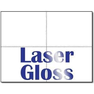   Laser Gloss 4up Postcards   25 Sheets / 100 Postcards