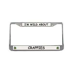  Crappie License Plate Frame (Chrome) Patio, Lawn & Garden