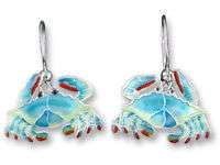 ZARAH Crab Cloisonne Earrings  