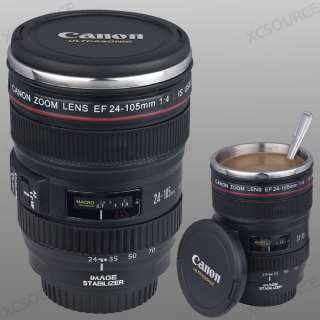 Canon Camera 5D 60D 550D EOS 24 105mm Lens Cup Mug Stainless Steel 