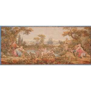  Italian People Celebrating and Dancing by a Lake Tapestry 