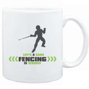  New  Lifes A Game . Fencing Is Serious  Mug Sports 