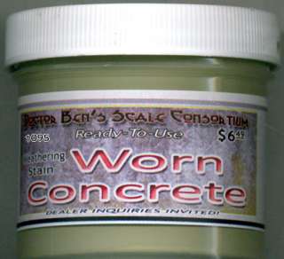 WORN CONCRETE WEATHERING STAIN 4oz READY TO USE FLOQUIL REPLACEMENT 