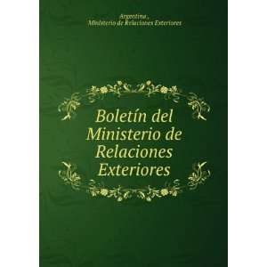   Exteriores Ministerio de Relaciones Exteriores Argentina  Books